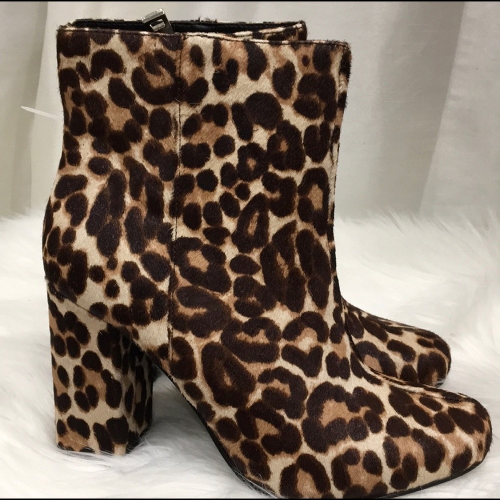 Charles David Studio Leopard Print Booties - image 2